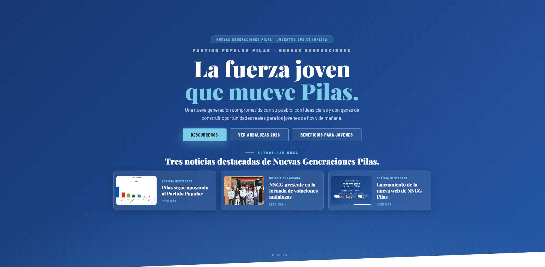 Lanzamiento nueva web NNGG Pilas